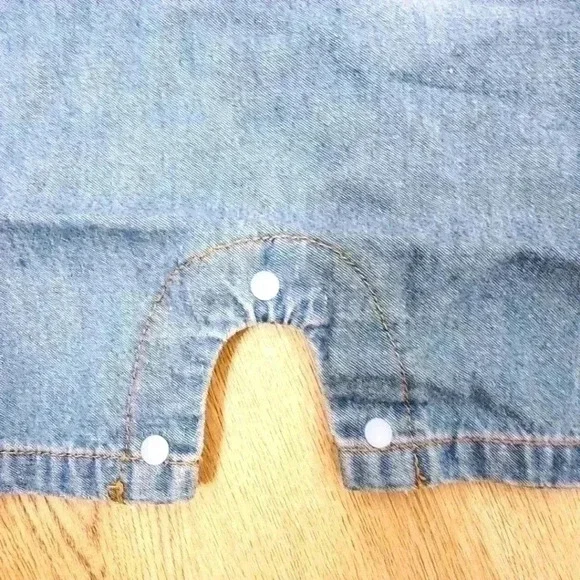 Baby denim romper 9-12 M UNISEX - Picture 3 of 3